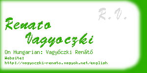 renato vagyoczki business card